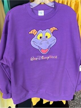 Large L 2026 Walt Disney World Parks 2026 Figment Sweatshirt Purple Pullover